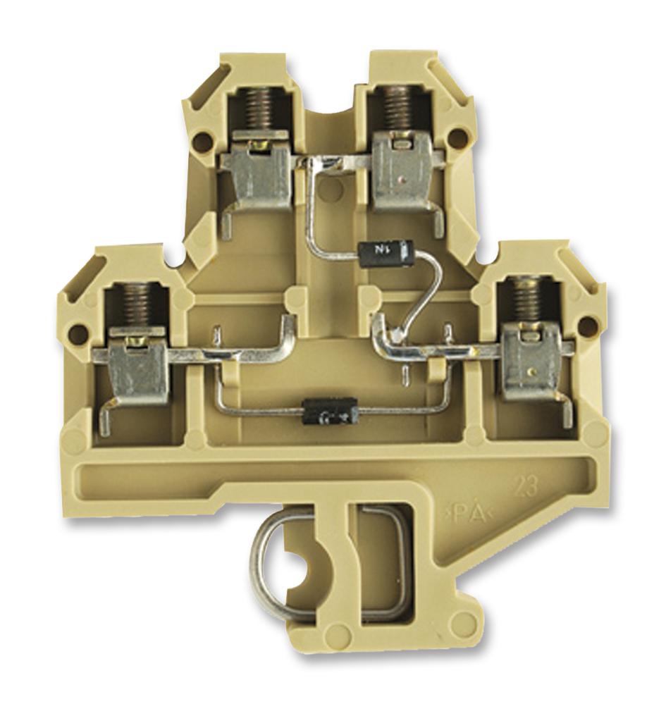 064276 DK4D 32 Weidmuller DIN Rail Mount Terminal Block 4 Ways 22 AWG