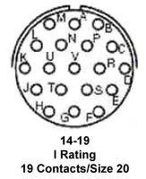 MS3470L14 19S Amphenol Aerospace CIRCULAR CONNECTOR RECEPTACLE 14 19