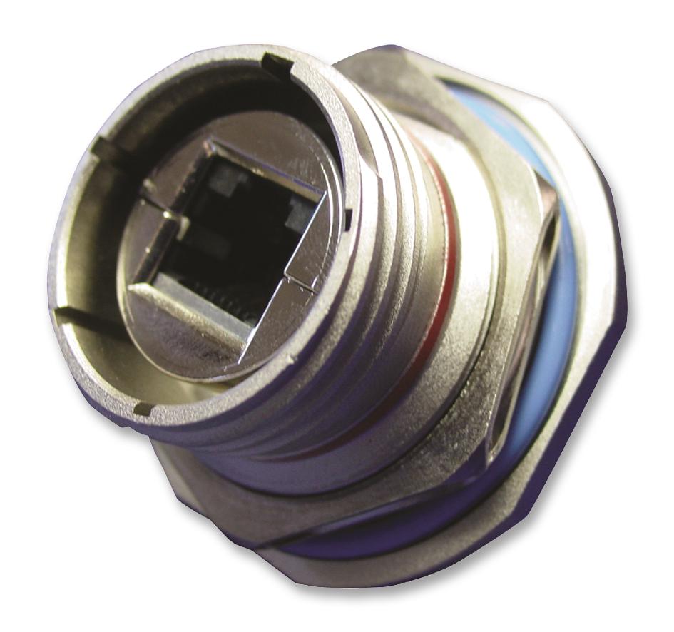 RJFTV7PE1N Amphenol Socapex InLine Adapter, Jam Nut, RJ45
