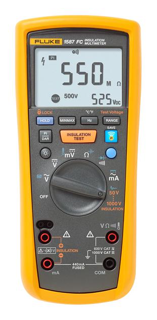 FLUKE 1587 FC - Fluke - FC Insulation Multimeter, 6000 Count, True RMS