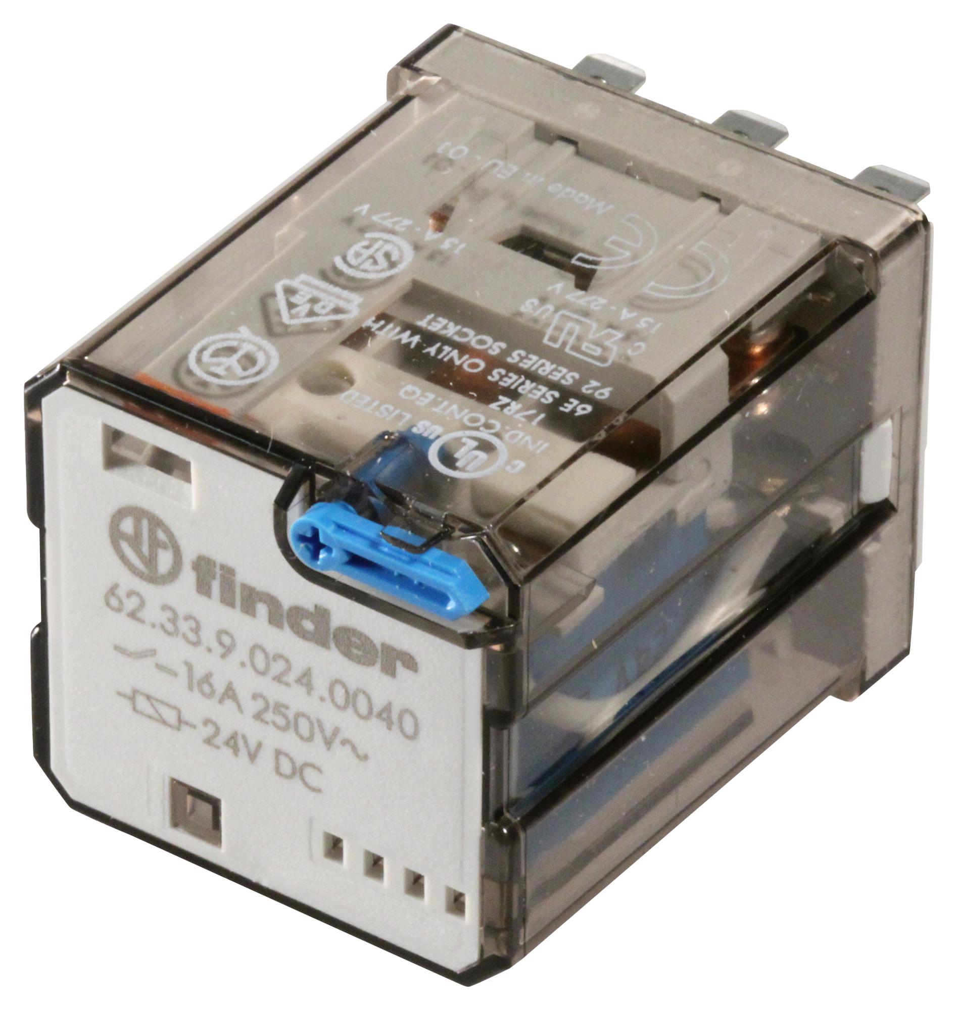 62.33.9.024.0040 Finder Power Relay, 3PDT, 24 VDC