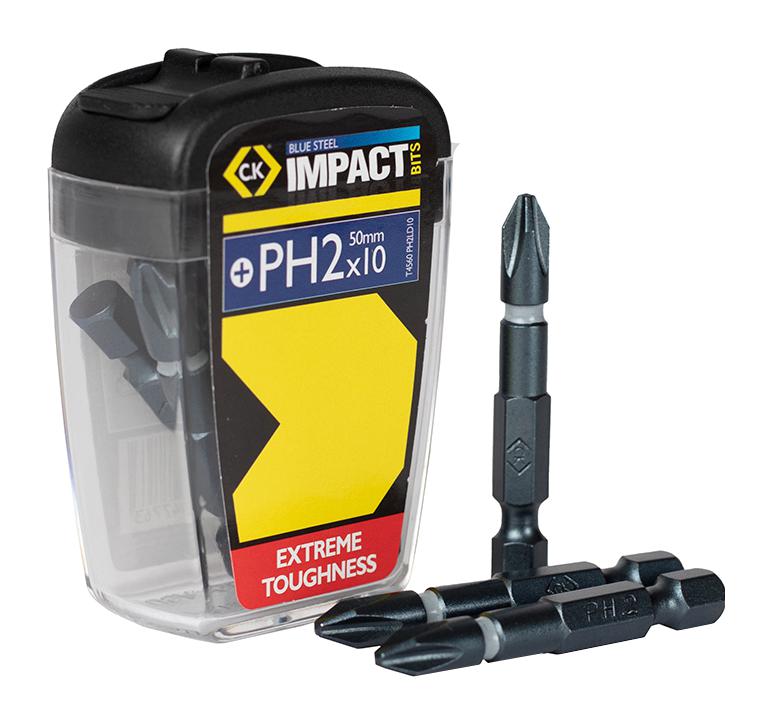 T4560 PH2LD10 Ck Tools Drill Bit Set, 10Piece Pack, 50mm