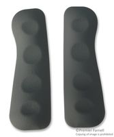 BOX ENCLOSURES 21G-GY Side Grip, Pair, Rubber, Grey, 200 Series Small T-Case
