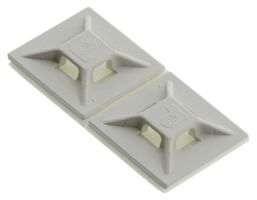 PANDUIT ABMM-AT-C Cable Tie Mount, 4 Way Entry, Adhesive, White, ABS (Acrylonitrile Butadiene Styrene), 19.1 mm
