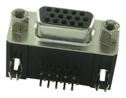 ITW MCMURDO HDEX15SNT D Sub Connector, High Density, Right Angle, High Density, Receptacle, High Density D, 15 Contacts