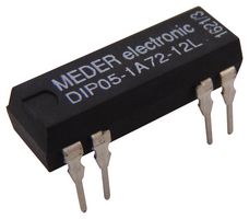 STANDEXMEDER DIP05-1A72-12L Reed Relay, SPST-NO, 5 VDC, DIP Series, Through Hole, 500 ohm, 500 mA