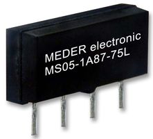 STANDEXMEDER MS05-1A87-75D Reed Relay, SPST-NO, 5 VDC, MS Series, Through Hole, 280 ohm, 500 mA