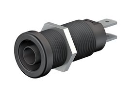 Staubli 66.9131-21 Socket, 4mm, Shrouded, Black