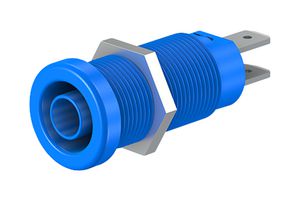 Staubli 66.9131-23 Socket, 4mm, Shrouded, Blue