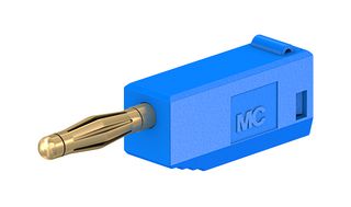 Staubli 22.1004 + 22.2030-23 Plug, 2mm, Blue, Pack 5