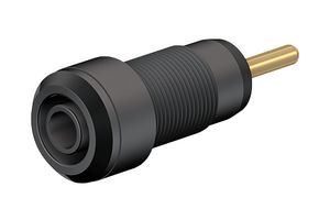 STAUBLI 65.3304-21 + 65.3304-22 Banana Test Connector, 2mm, Plug, Panel Mount, Gold Plated Contacts