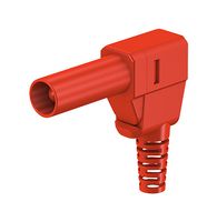 Staubli 22.1042  + 22.2370-22 Plug, 4mm, Red, Pack 5 , Element14