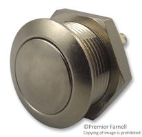 Apem AV191003C900 Pushbutton, Metal, Curved, 19mm