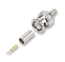AMPHENOL RF B1121A1-ND3G-3-75 RF / Coaxial Connector, BNC Coaxial, Straight Plug, Crimp, 75 ohm, Brass