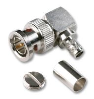 AMPHENOL RF B1112A1-ND3G-3-75 RF / Coaxial Connector, BNC Coaxial, Right Angle Plug, Crimp, 75 ohm, Brass