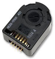 BROADCOM HEDS-5500#A12 Rotary Encoder, Optical, Incremental, 500 PPR, 0 Detents, Vertical, Without Push Switch