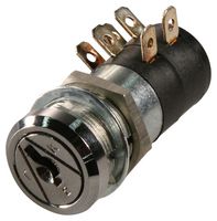 SAIA-BURGESS P2/3FCC 209 Keylock Switch, DPDT-2NO / 2NC, P2/3 Series, 2 Position, Screw, 10 A