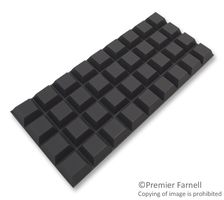 3M SJ5023GREY Bumper / Feet, Stick On, Pack 36, Adhesive, 7.6 mm, 20.5 mm, Square, Grey