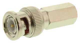 MULTICOMP PRO 13-17-1 59U RF / Coaxial Connector, BNC Coaxial, Straight Plug, Twist On, 75 ohm, RG59, RG62, Brass