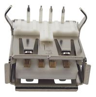 LUMBERG 2410 02 USB Connector, USB Type A, USB 2.0, Receptacle, 4 Ways, Through Hole Mount, Right Angle