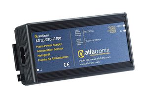 ALFATRONIX AD115/230-12 108 AC/DC Enclosed Power Supply (PSU), ITE, 1 Outputs, 108 W, 12 VDC, 9 A