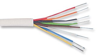 PRO POWER CBBR0005 Multicore Cable, Alarm, Unscreened, 8 Core, 0.22 mm², 328 ft, 100 m