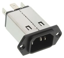 SCHURTER 5110.1033.1 Filtered IEC Power Entry Module, IEC C14, General Purpose, 10 A, 250 VAC