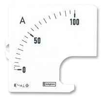 CROMPTON - TE CONNECTIVITY SC72-02A-PK Scale, 240 Series DIN Analogue Panel Meters, DIN 72, 100 A