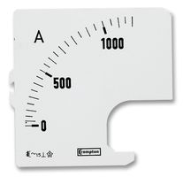 CROMPTON - TE CONNECTIVITY SC72-02A-A9 Scale, 240 Series DIN Analogue Panel Meters, DIN 72, 1200 A