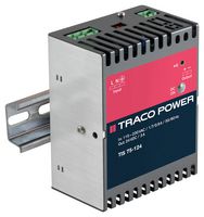 TRACO POWER TIS 075-148 AC/DC DIN Rail Power Supply (PSU), ITE, 1 Output, 75 W, 48 VDC, 1.5 A