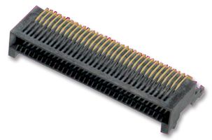 MOLEX 75586-0010 I/O Connector, 38 Contacts, Receptacle, Mini SAS, Surface Mount Right Angle