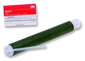 3M 8424-8 Sleeving, Cold Shrink, EPDM Rubber (Ethylene Propylene Diene Monomer Rubber), Black, 9.9 mm, 203 mm