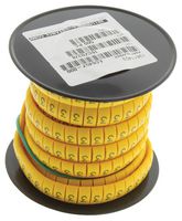 TE CONNECTIVITY - RAYCHEM 13611403 Wire Marker, K Type, Pre Printed, 3, Black, Yellow, 5.8mm x 12.56mm, 10 mm