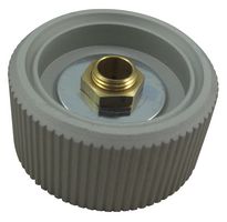 MENTOR 534.6 Knob, Round Shaft, 6 mm, Aluminium, Round Knurled with Indicator Line, 36 mm