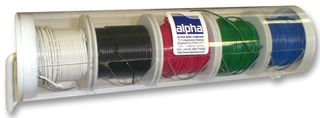 Alpha Wire HUKIT10 NC032 Hook Up Wire Kit, Mil-W-76B, 22Awg