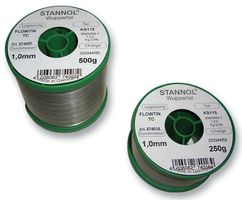 Stannol 574016 Solder Wire, Ks115, 1.0mm, 250G