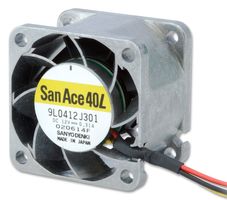 Sanyo Denki 9L0412J301 Fan, Long Life, 40mm, 12Vdc