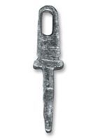 ETTINGER 013.13.539 PCB Terminal, 2.2mm x 0.5mm, 0.087" x 0.02", Brass, 1.1 mm, Silver