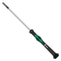 WERA 117992 Screwdriver, Slotted, Precision, 40 mm Blade, 1.2 mm Tip, 137 mm Overall