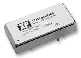 XP POWER JTH1548S12 Isolated Through Hole DC/DC Converter, 4:1 Input, ITE, DIP, 4:1, 15 W, 1 Output, 12 V