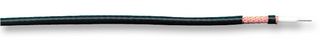 PRO POWER RG59MIN Coaxial Cable, Miniature, RG59, Copper Coated Steel, 3.6 mm, 75 ohm, Black