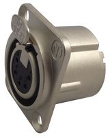 NEUTRIK NC5FD-LX XLR Connector, 5 Contacts, Socket, Panel Mount, Silver Plated Contacts, Metal Body, DLX