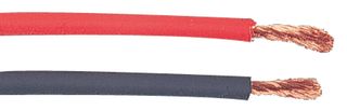 STAUBLI 60.7265-22 5M Wire, Stranded, Flexiplast® 2V Hi Flex, TPE, Red, 14 AWG, 525 x 0.07mm, 16 ft