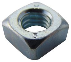 TR FASTENINGS M6- SQST-Z100- Press Nut, Square, Bright Zinc Plated, M6