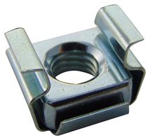 TR FASTENINGS M6- CNSTWZ50- Caged Nut, M6, Steel, Bright Zinc