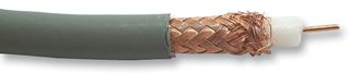 BELDEN 433945.00100 Coaxial Cable, RG6, Copper, 6.75 mm, 75 ohm, Grey