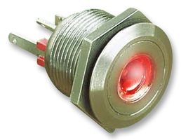 BULGIN LIMITED MPI001/28/D1 Vandal Resistant Switch, MPI001 Series, 19.2 mm, SPST-NO, Off-(On), Flush, Natural