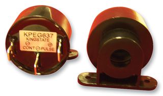 KINGSTATE KPEG637 Transducer, Piezo, Buzzer, Continuous, 89 dB, 2.8 kHz, Panel Mount
