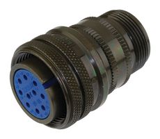 AMPHENOL INDUSTRIAL 97-3106A-18-1S Circular Connector, 97 Series, MIL-DTL-5015 Series, Straight Plug, 10 Contacts, Solder Socket