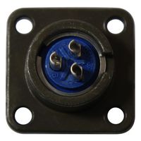 AMPHENOL SINE/TUCHEL 97-3102A-10SL-3P Circular Connector, 97 Series, MIL-DTL-5015 Series, Box Mount Receptacle, 3 Contacts, Solder Pin